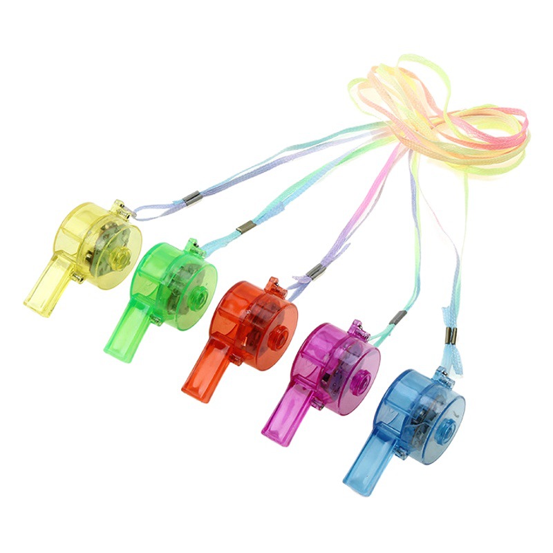 Luminoso silbato redondo alegría flash silbato bar fiesta atmósfera suministros luminoso silbato luz juguete al por mayor