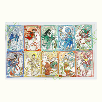 正規品 フェイシャン×敦煌美術館共同ブランド-九色神鹿シリーズ-ブリキバッジブラインドボックスアニメ|undefined