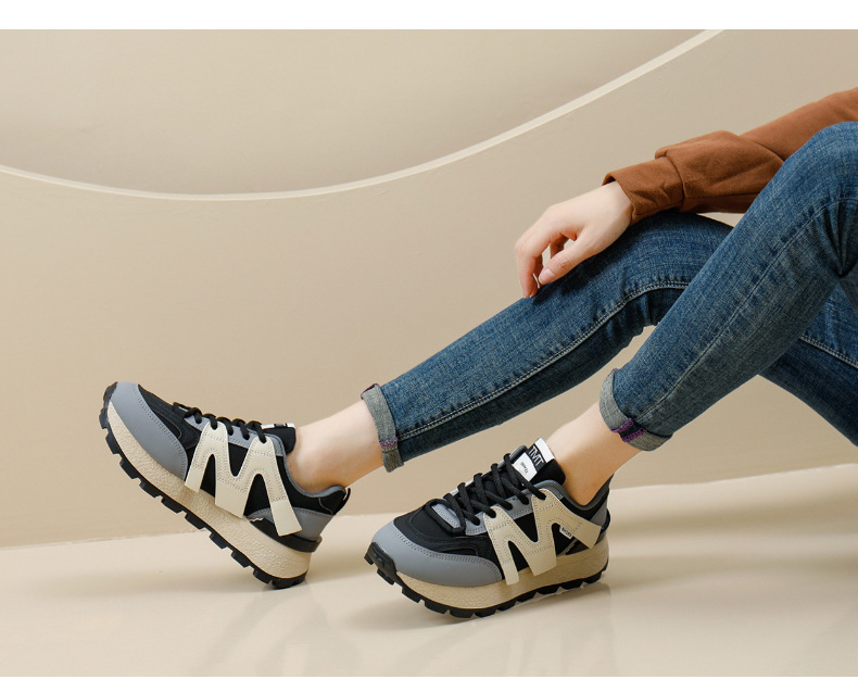 Damen Sneaker Forrest Gump Stil Mit Dicker Sohle Für Den Alltag_voghion.com