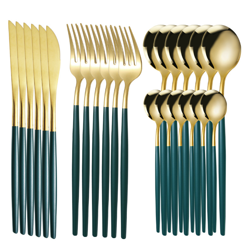 Portugal juego de 24 piezas en caja de color-oro verde