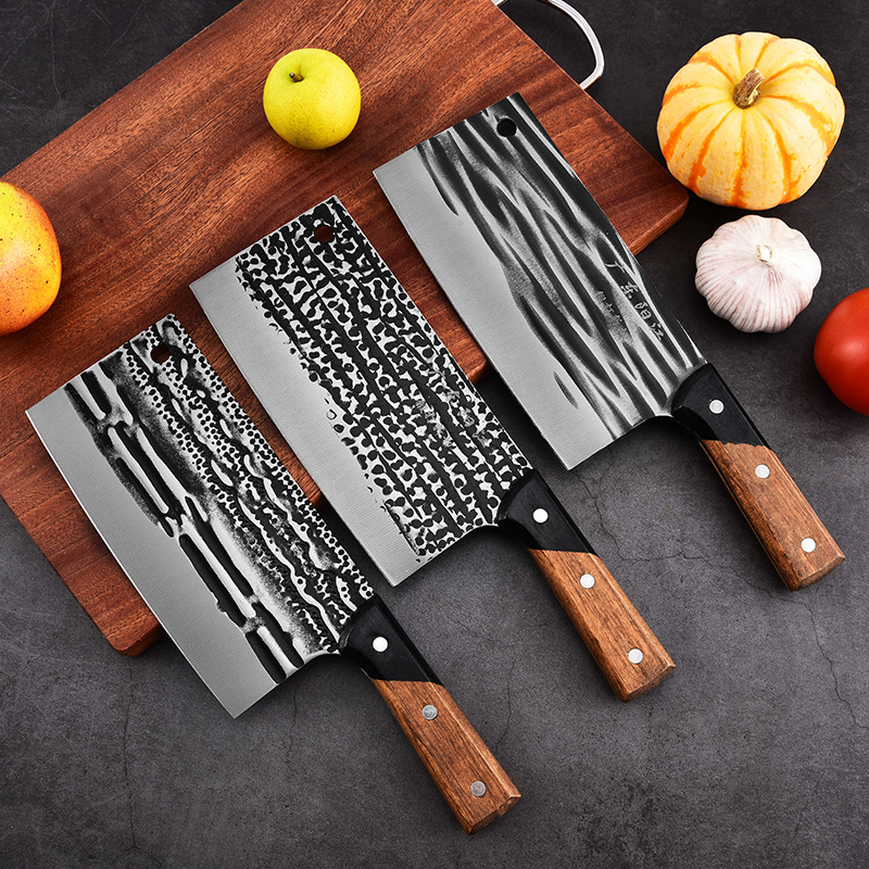 陽江不鏽鋼家用菜刀鍛打網紅切菜刀廚房鋒利切片刀跑江湖菜刀批發