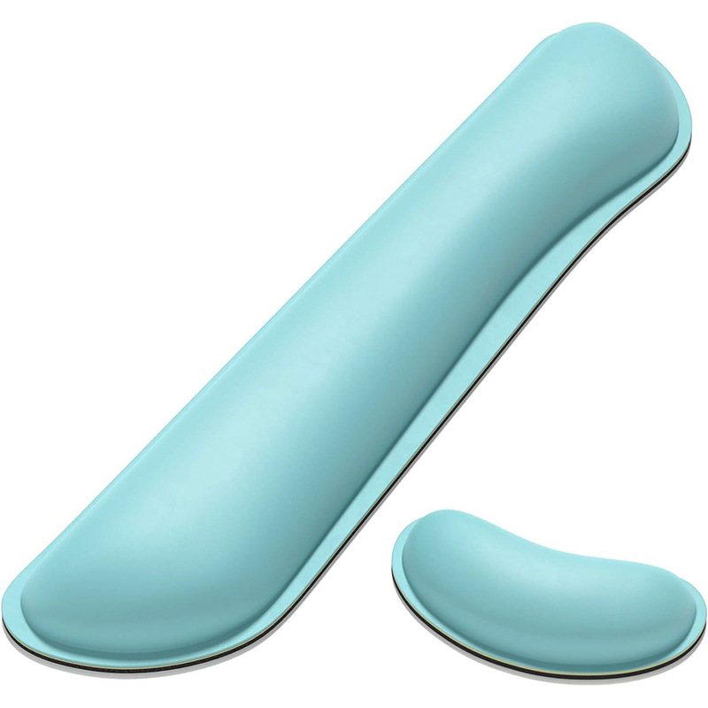 Alfombrilla de ratón de espuma viscoelástica de goma Amazon, almohadilla de muñeca antideslizante para oficina, almohada de descanso para manos con teclado de rebote lento