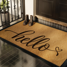 中古风仿椰棕入户门地垫防滑复古轻奢进门垫门厅玄关垫家用地毯