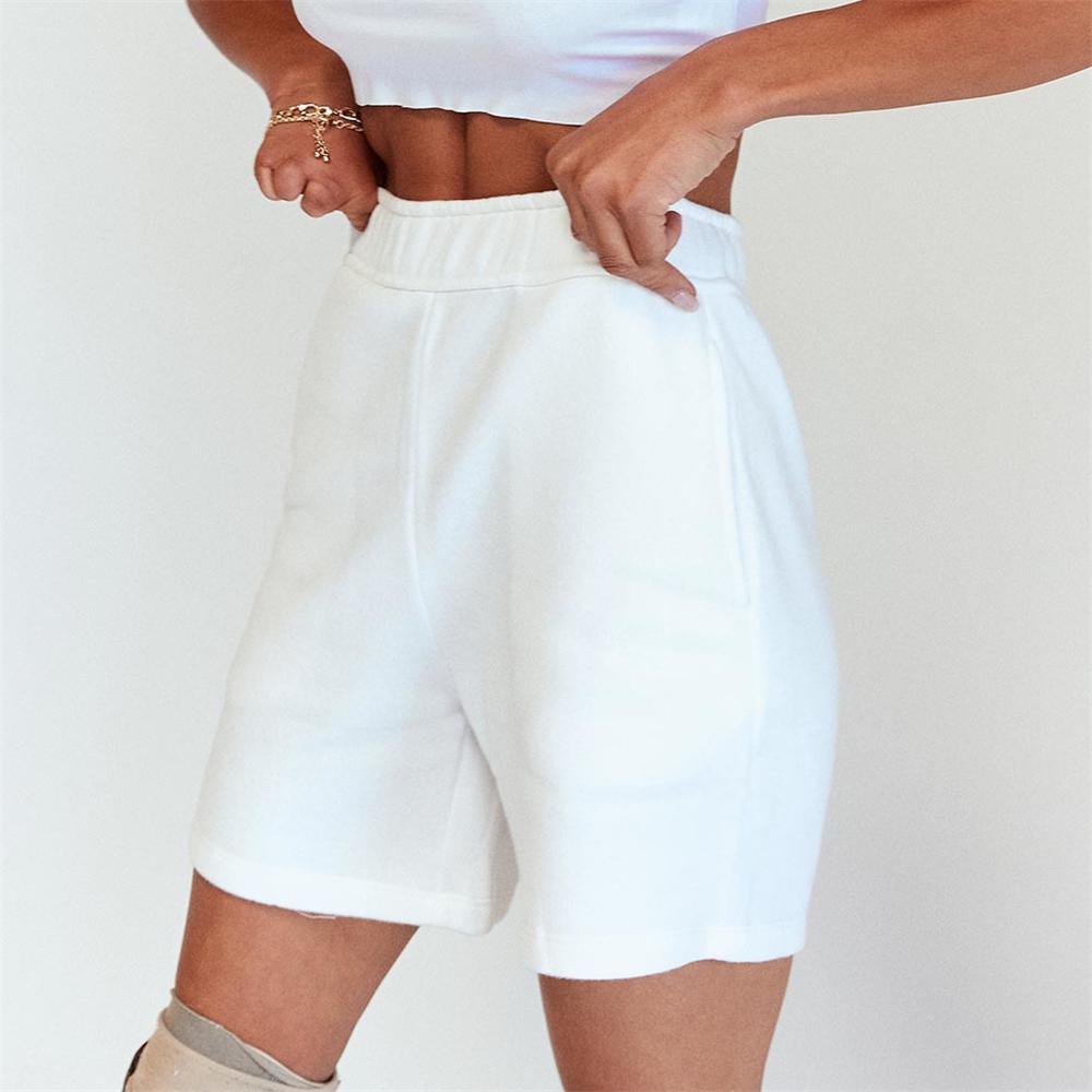 Casual Fleece Elastic Waist All-Match Shorts - Shorts - Uniqistic.com