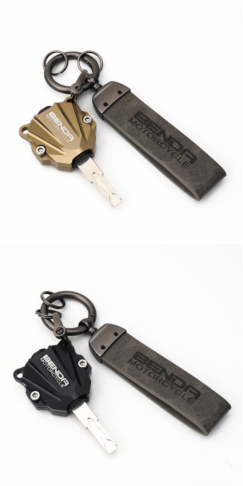 Suitable for Benda Napoleon Chinchilla 450 500 Black Flag 500 Liao 700 Modified Aluminum Alloy Key Shell Buckle