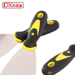 Manufacturer wholesale two-color handle stainless steel putty knife scraper batch knife trowel cleaning shovel putty knife putty shovel