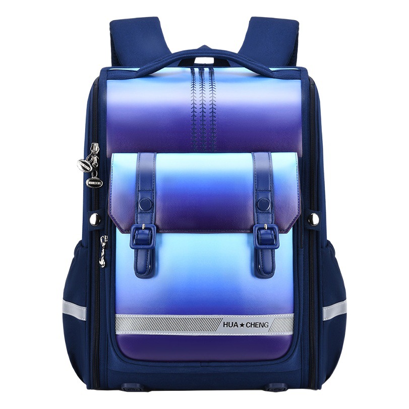 Source Factory Primary School Student Spine-Protecting Schoolbag Children's Weight-Reducing Backpack Boys' Large-Capacity Backpack Wholesale with Logo Printing