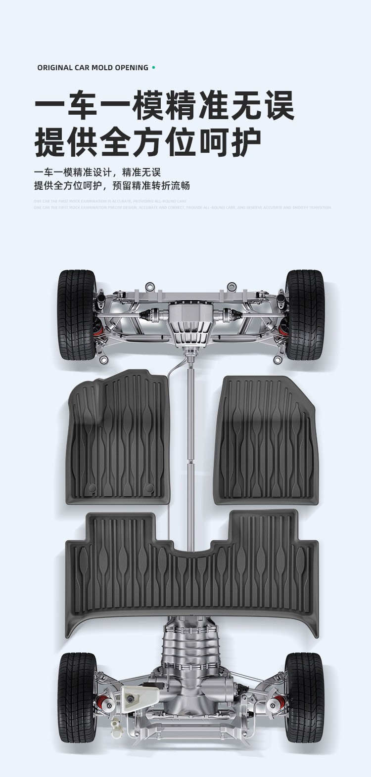 Suitable for 22-25 Yuan Plus/Atto3 Car Floor Mats Left and Right Steering Wheel Tpe Trunk Mat Seat Back Cushion