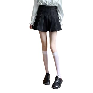 White velvet calf socks summer stockings women's black thin long tube jk socks half tube Japanese mid-tube socks