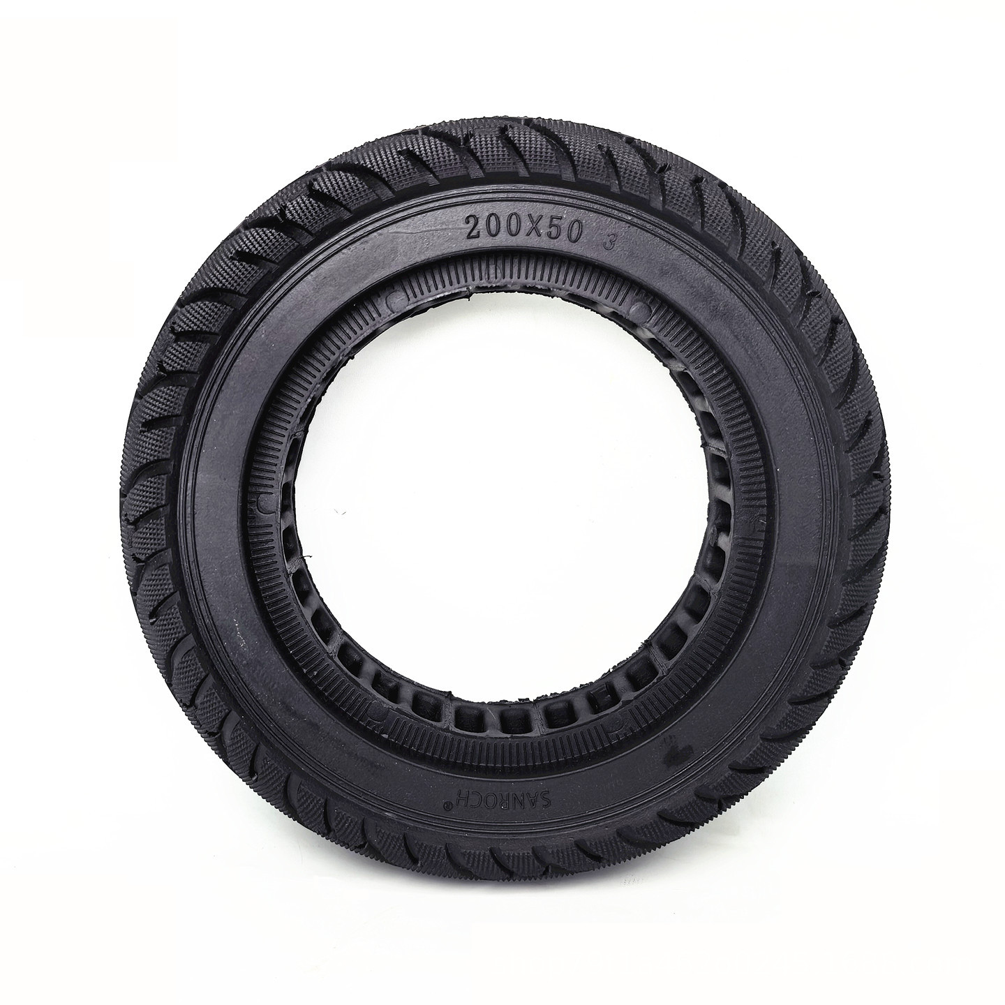 8inch Electric scooter brushless motor rear wheel solid tire 200x50 motor hollow solid tire high elasticity