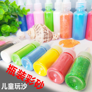 ��ͯɳ����ɳ�ø��N�ɫ��ɰ���bСƿ΢���^�쾰��Ⱦɫ��ɰɳ��ɰ