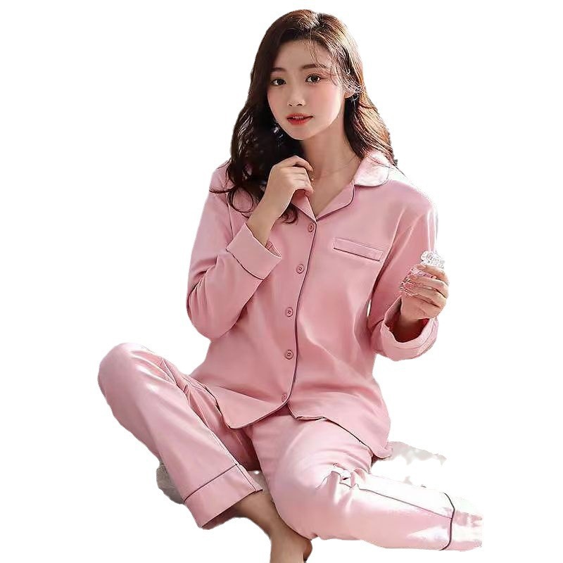 Pijamas de primavera y otoño de gran tamaño de mangas largas para vestir en Corea del Sur lindo traje de invierno