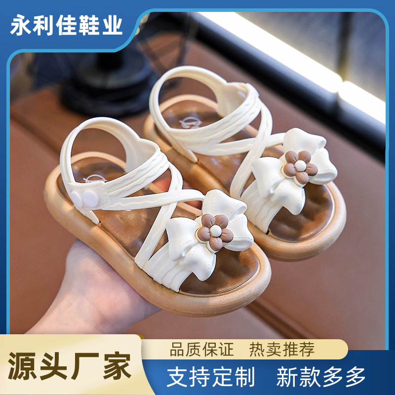 Sandalias de niñas de verano exportación de bebés comercio exterior al por mayor comercio electrónico zapatos de hebilla para niños pequeños princesas