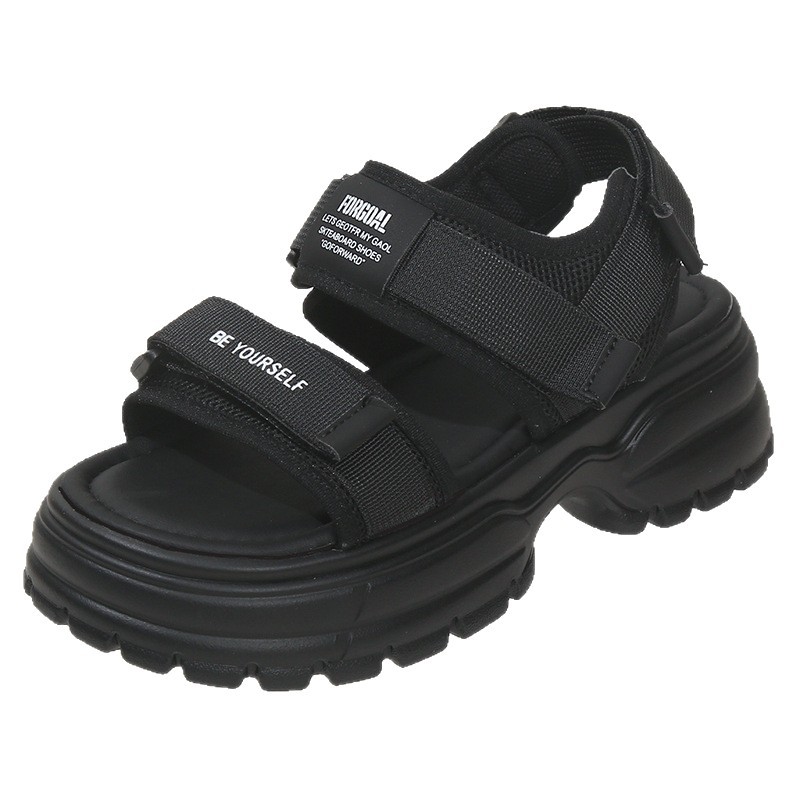 2026 verano nuevo ultra ligero fondo suave fondo grueso antideslizante moda universal aumento de altura sandalias deportivas casuales de niñas
