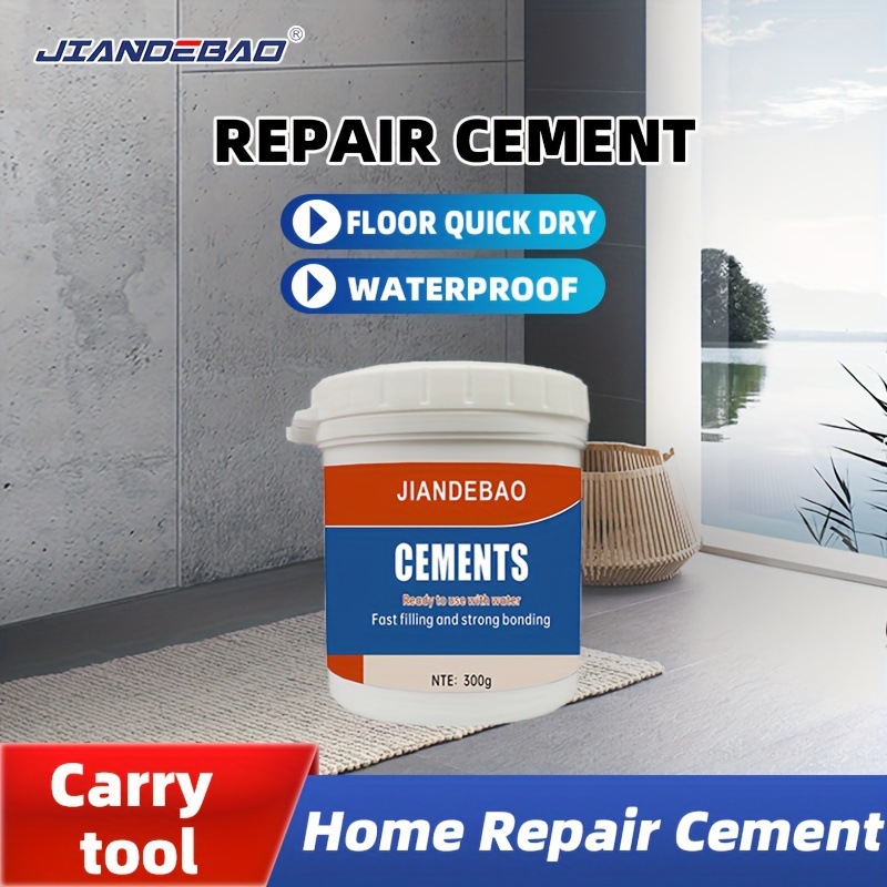 跨境专用坚德宝水泥修补墙面地板防水防裂耐高温水泥家装修补材料