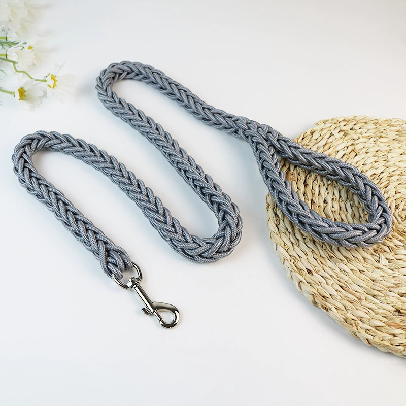 Поводок для собак (JINJIA) 8-нитевой косичка из верёвки, длина 1,3 м × 5 см, прочный для средних и крупных собак