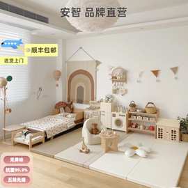 安智云舒棉宝宝爬爬垫抗菌五段无缝折叠爬行垫婴儿儿童游戏地垫