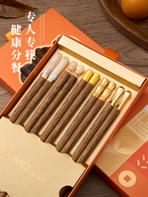 新款鸡翅木筷子家庭专人无漆无蜡实木质家用分餐一人一个