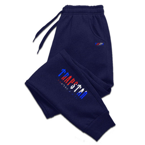  New Men's Casual Thick Padded Solid Color Large Size Running Fitness Trousers on AliExpress