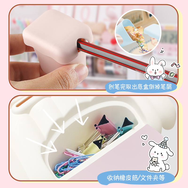 Casa hucha juguete con luz clave hucha niños papelería caja de almacenamiento conejo decoración regalo de cumpleaños