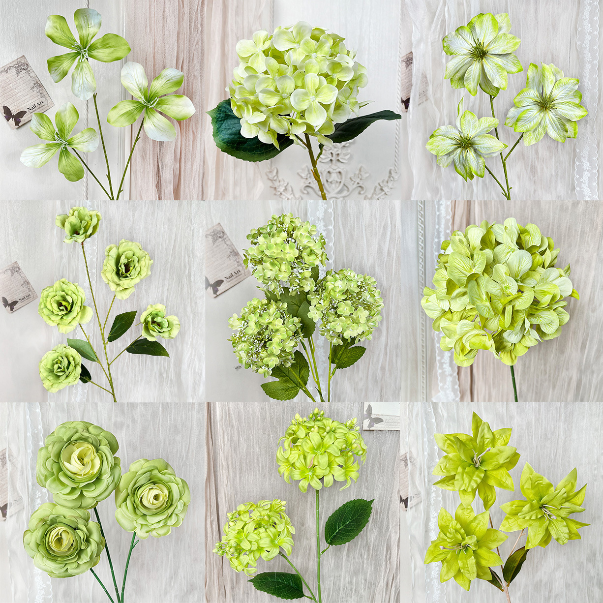 Faux bouquets faits à la main pour les fleurs en soie pour les mariages