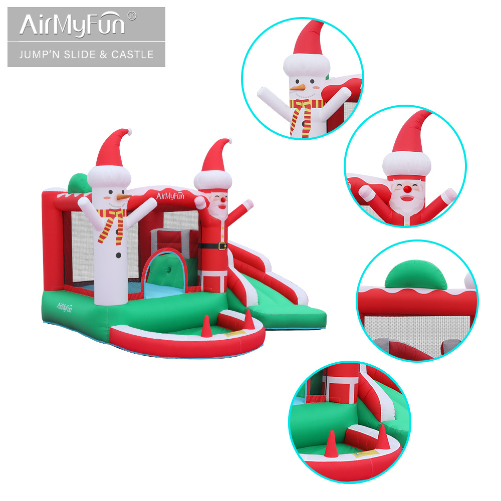 AMF | Castillo inflable para el hogar de Halloween castillo inflable para niños Castillo de fiesta tobogán inflable para niños