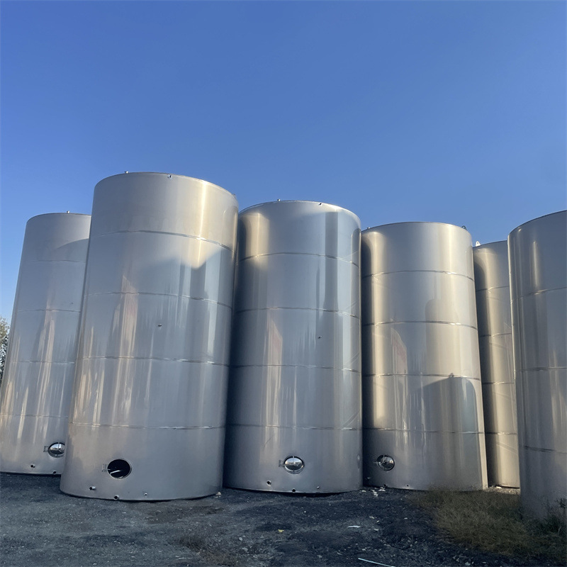 转让二手不锈钢储罐 化工真空储存设备 不锈钢双层保温储存罐