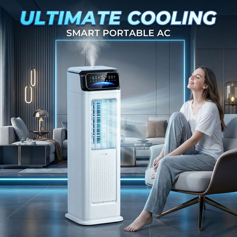 Mobile Air Conditioner, Dual-Use for Cooling and Heating, Portable Air Conditioning Fan for Home and Office Use Mobile Air Conditioner, Dual-Use for Cooling and Heating, Portable Air Conditioning Fan for Home and Office Use