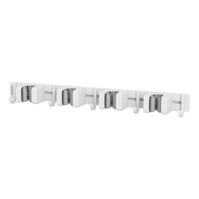 Mopo colgante de pared clip deslizante móvil trapeador escoba gancho de baño trapeador soporte artefacto trapeador tela fichaje