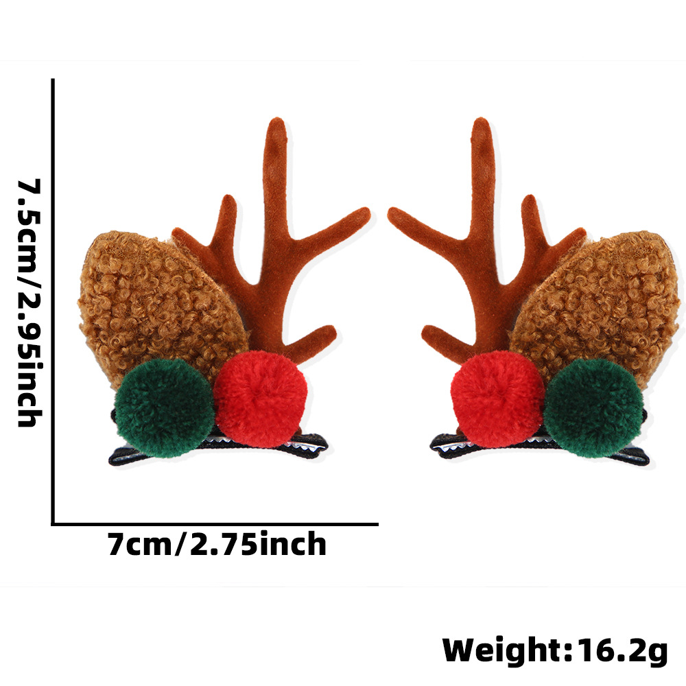 Cruzar la frontera Nueva horquilla de Navidad decoración del Partido de regalo de Navidad corbata de pico de pato clip arco campana clip