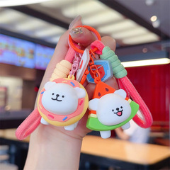 かわいい線の子犬のキーホルダーの漫画の子犬のかばんの自動車は価格のキーチェーンの子供機の小さい贈り物を掛けます。