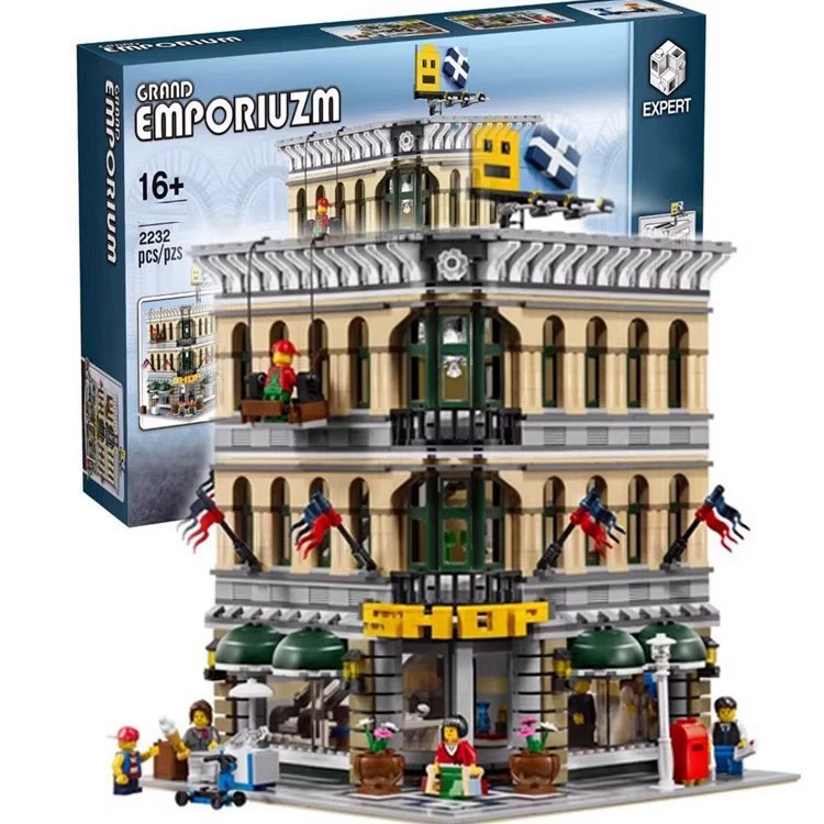 Совместимый с Lego 10211 отдел продаж улица вид assembled конструктор игрушка