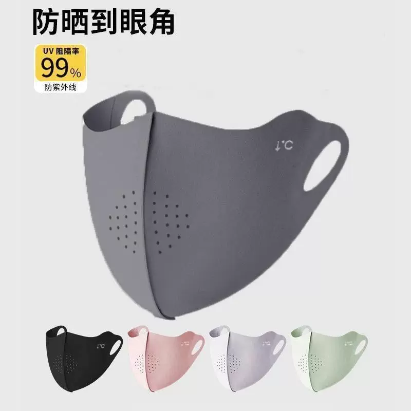 3d立体款防晒口罩女高颜值遮阳防紫外线薄款透气夏季冰丝防晒口罩