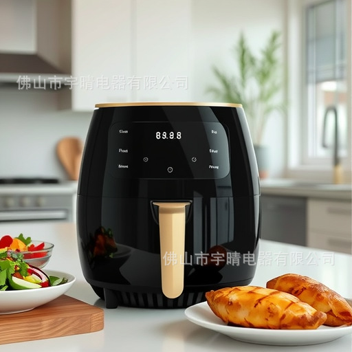 Cross-Border Air Fryer Household New 2025 Smart Multi-Functional Large-Capacity Visual Electric Fryer Air Fryer