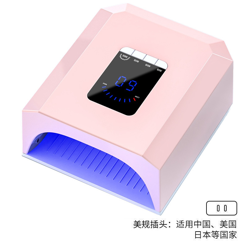 268W alta potencia manicura luz 7800mAh larga duración manicura luz de fototerapia manicura tienda de manicura luz de pegamento de manicura horneado luz transfronteriza