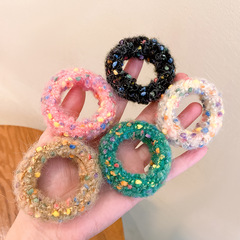 ぬいぐるみの髪ひもキャンディー色タオルリング髪ひも皮筋ins高颜値髪飾りアクセサリー卸売り