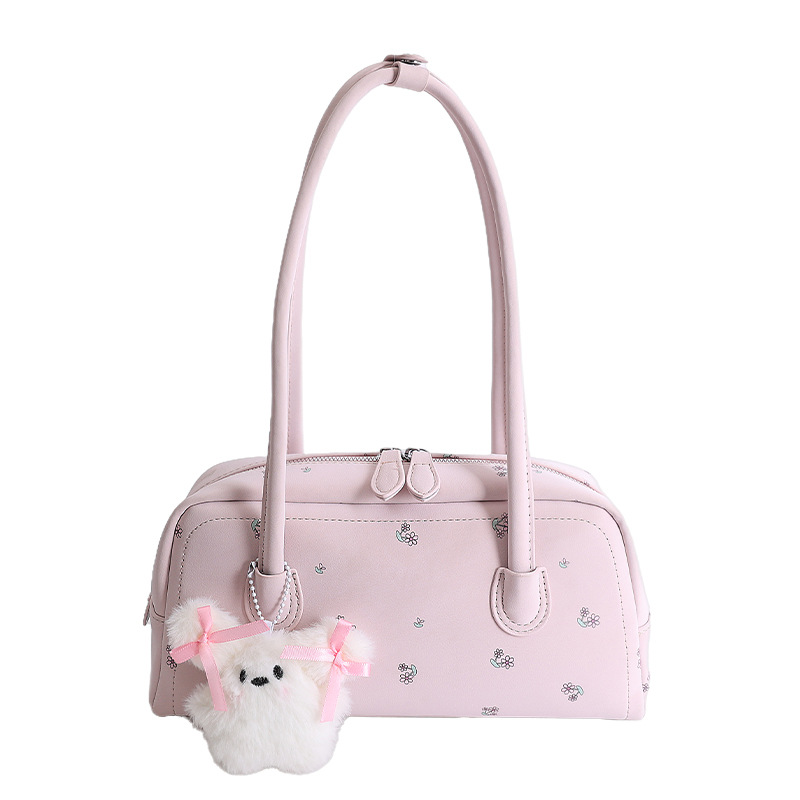 Nicho Zhong diseño flor triturada bolsas de brazo para mujeres 2026 nuevo estilo diario bolsas de hombro estilo coreano estilo extranjero estilo de moda de viaje image 15