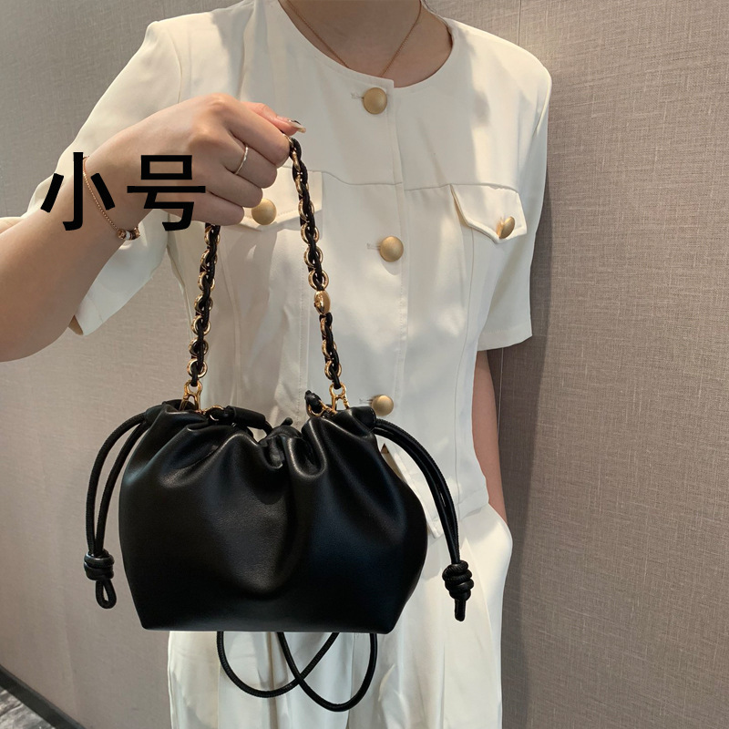 罗家初秋2025韩版新款真皮云朵包韩国小众牛皮链条包时尚福袋包女|undefined