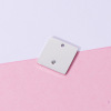 Square accessory stainless steel, pendant engraved, mirror effect