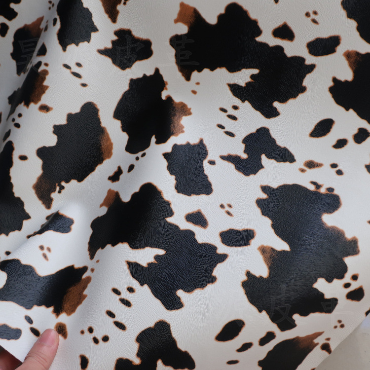 Cow pattern leather storage bags shoes hats clothing accessories artificial leather imitation leather fabrics