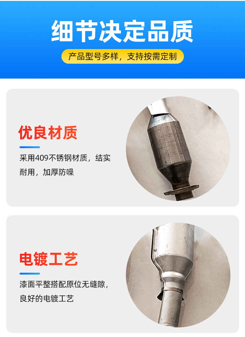 Suitable for Prius Three-Way Catalytic Converter Auto Parts Carrier Flow Exhaust Pipe Catalytic Converter Manufacturer Wholesale