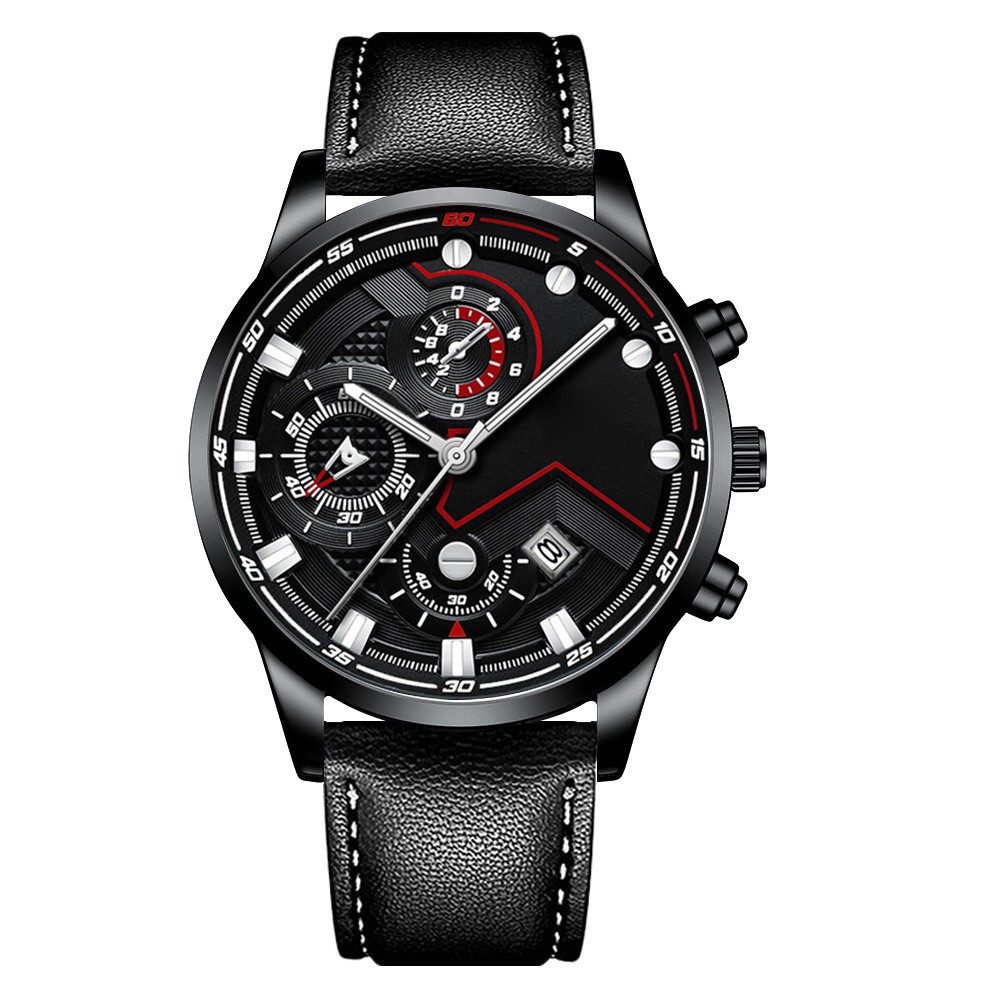 Explosions Men's Fashion Business Watch Luminous Hands with Calendar Quartz Watch_voghion.com
