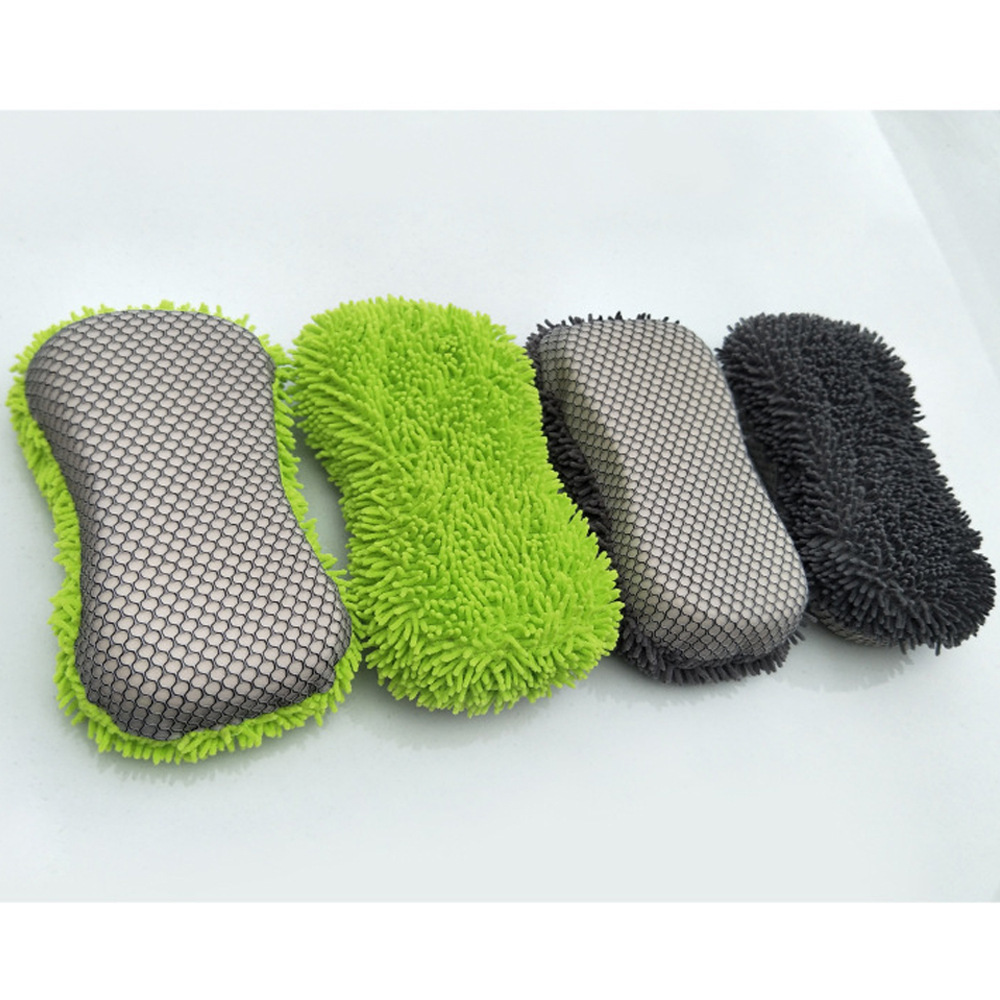 자동차 세척 스폰지 자동차 청소 스폰지 자동차 용품 자동차 칫솔질 미용 도구 chenille 대형 흡수 스폰지