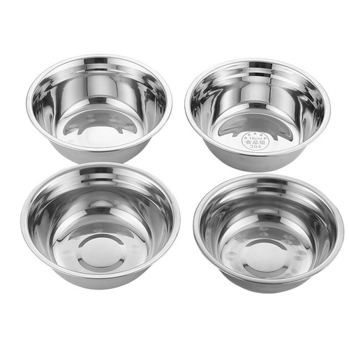 Manufacturer wholesale 304 stainless steel basin household kitchen soup basin commercial basin canteen rice basin seasoning basin round basin
