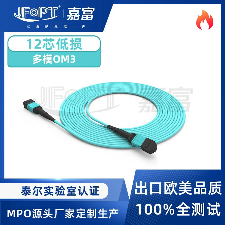 Производитель может быстро настроить оптимизацию оптической передачи суперкомпьютерного центра с многомодовым 12-ядерным OM3 с низкими потерями и контактами PIN.