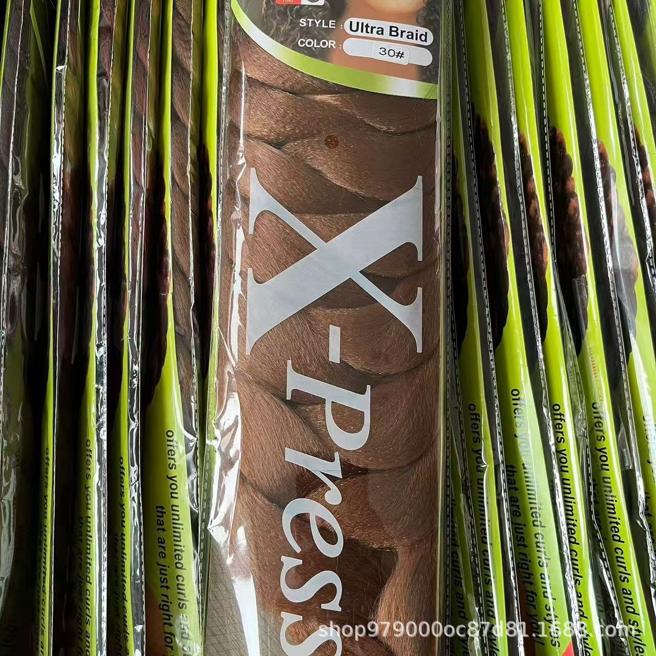 Xpression Braids Hair fibra química Jacque gran trenza 165g trenza africana extensión de cabello sucio falso encontrado