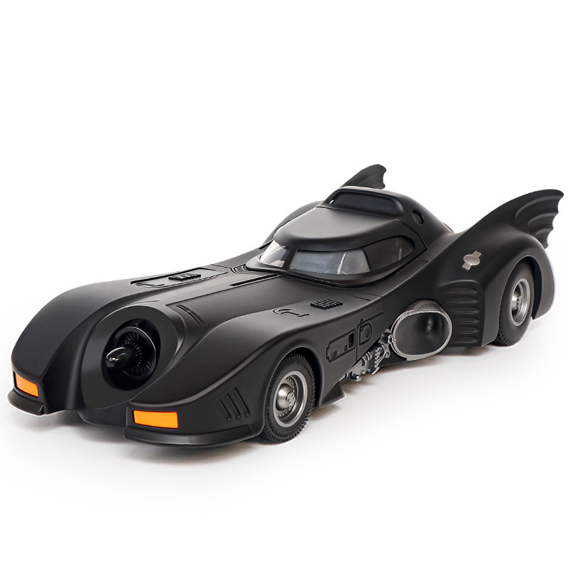 1/18 Batmobile Alloy Model with Sound and Light, Steering Function, Home Decoration, Window Display, Cross-Border Hot-Selling Sports Car 1/18 Batmobile Alloy Model with Sound and Light, Steering Function, Home Decoration, Window Display, Cross-Border Hot-Selling Sports Car