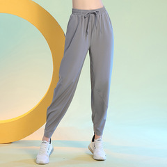 春夏瑜伽運動褲寬鬆跑步訓練速干休閒新款百搭顯瘦透氣垂感闊腿長
