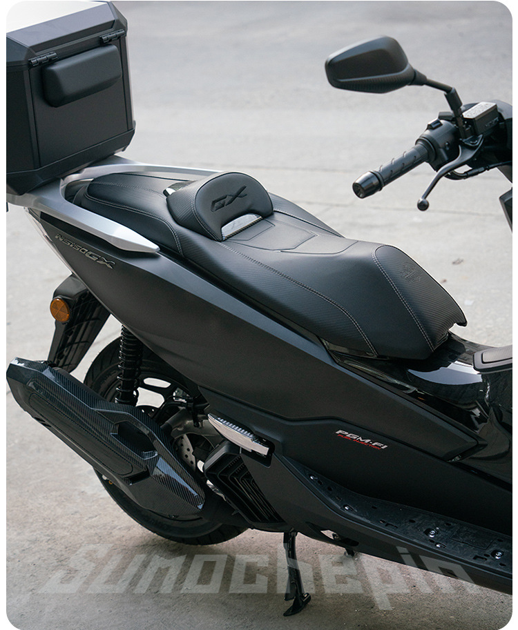 Suitable for Honda NS150GX modified motorcycle leather cushion assembly backrest lowered height breathable cushion