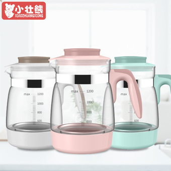 小壮熊恒温调奶器电热烧水壶家用婴儿冲奶器暖奶器全玻璃壶泡奶